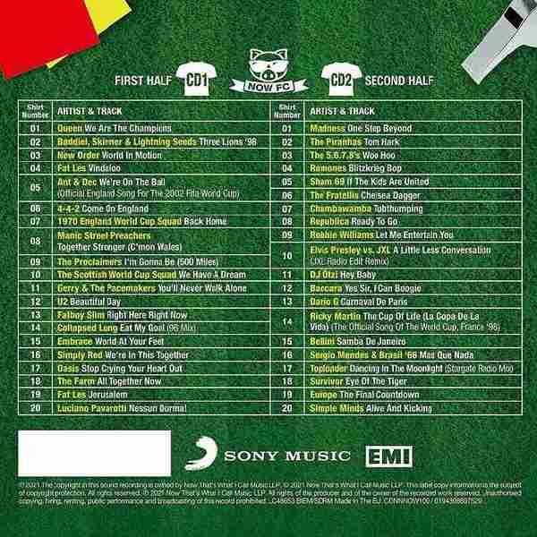 欧美流行乐《NOWThatsWhatICallFootie》2CD2021[FLAC]