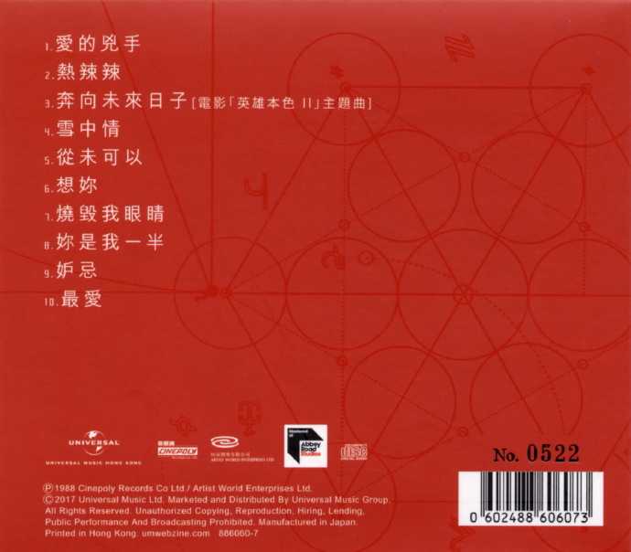 张国荣[蜚声环球系列](日本压碟)5CD[低速原抓WAV+CUE]