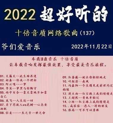 群星《2022超好听的十倍音质网络歌曲(137)》WAV分轨