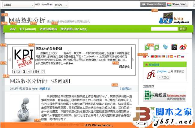 网站数据分析之一:了解网站页面的点击情况(图文)