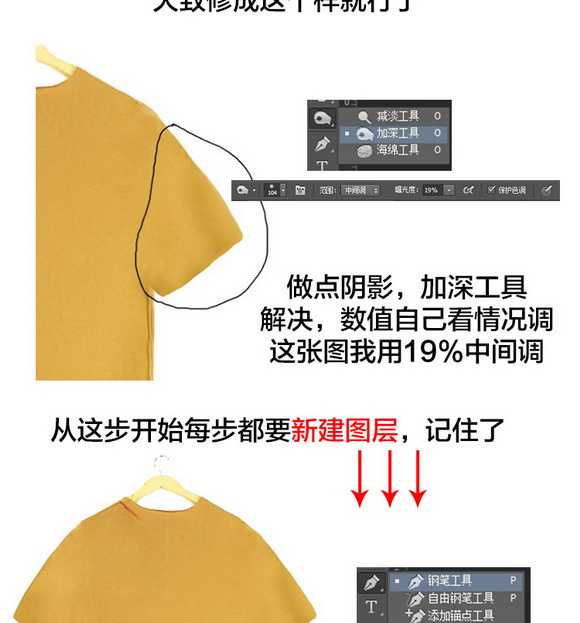 Photoshop淘宝T恤的后期处理过程技巧图文教程