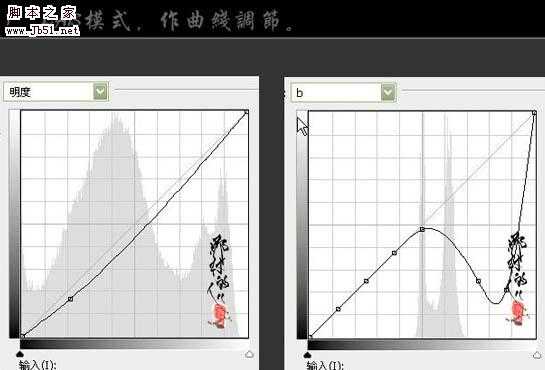 photoshop Lab模式下快速打造暗褐色婚片