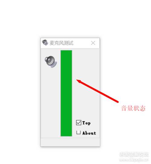 珍藏的【麦克风音量测试工具1.0】绿色单文件！